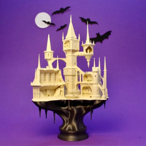 3d printed dracula castle maquette