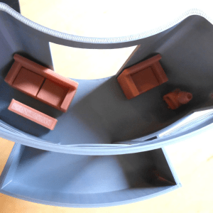 3d printed living room maquette